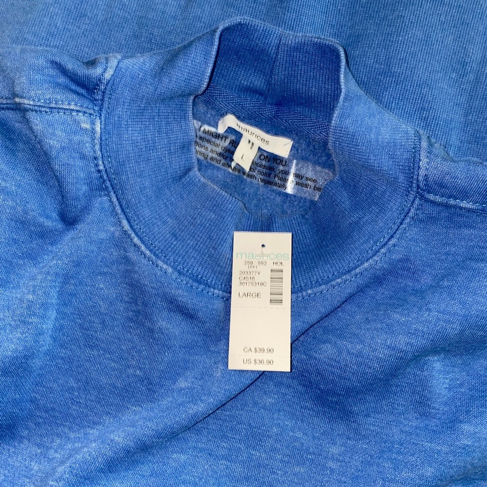 High neck crew neck